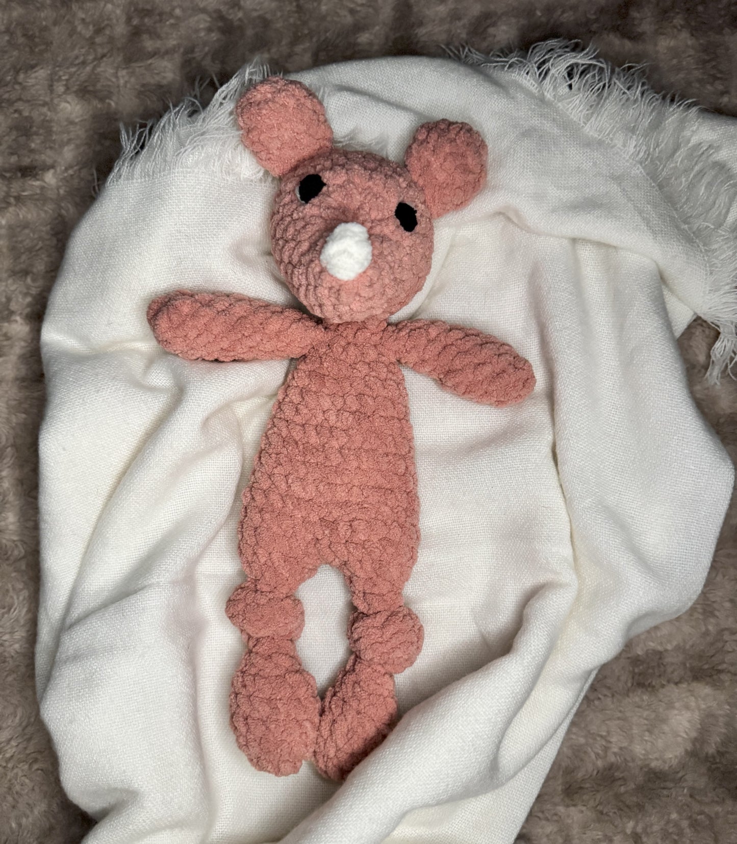 Pink bear snuggler